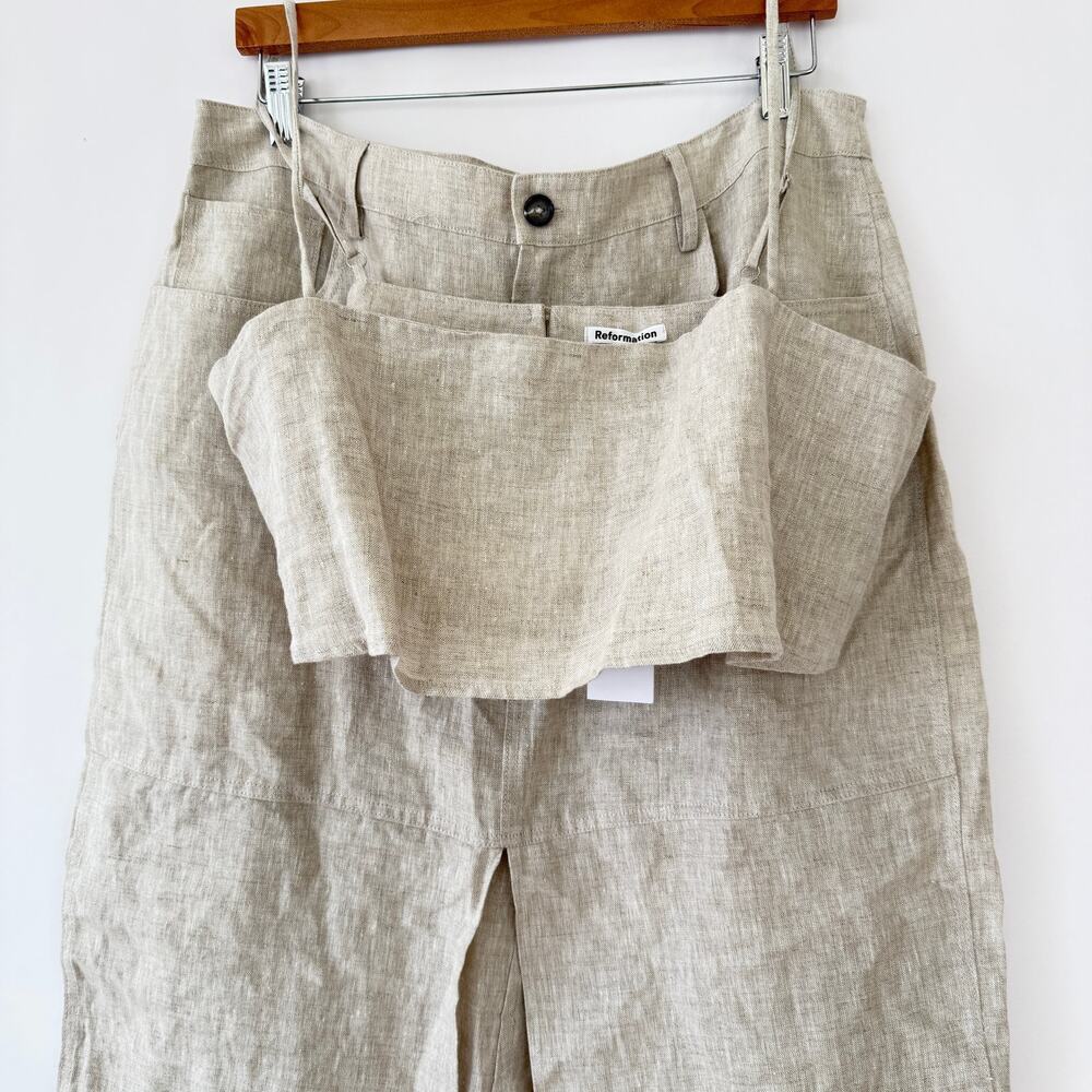 Reformation Natural Linen Maxi Skirt - Beige - Picture 4 of 12
